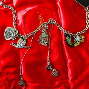 Ed Hardy Triple Rose Necklace